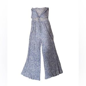 Patrons of Peace Blue Patterned Jumpsuit